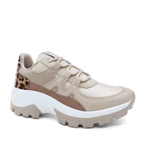 Tênis Chunky Nobuck Animal Print Via Marte 12065 - t54029